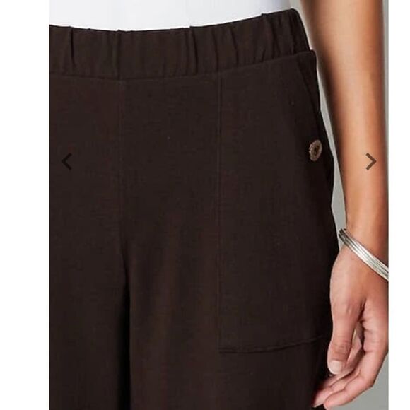 J.Jill Pure Jill Cotton & Linen Buttoned-Pocket Crops True Navy M Nwt in packag‎ - Picture 4 of 7